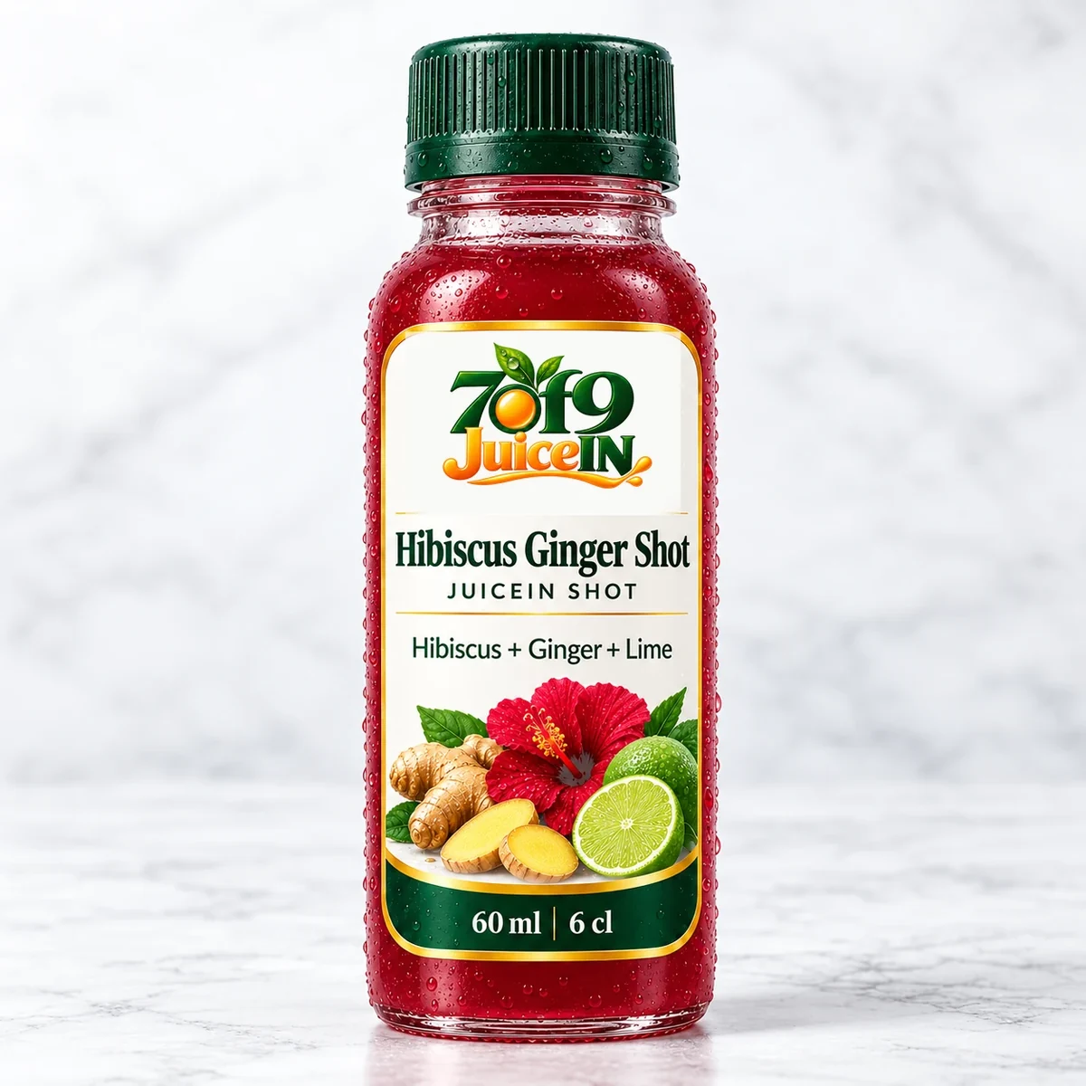 Hibiscus Ginger Shot by 7of9 JuiceIN