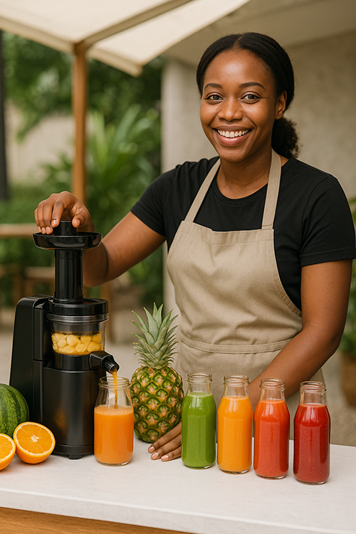 Live event popup juicing and juice bar