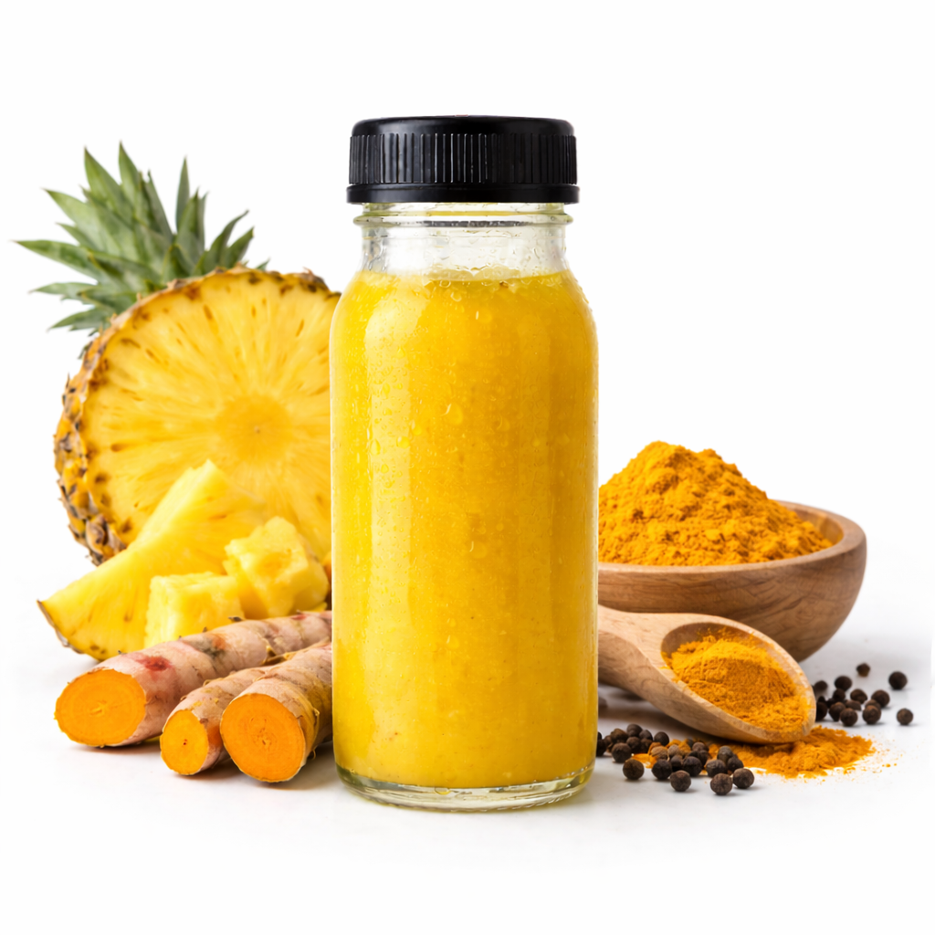 Turmeric Glow (Turmeric + Pineapple + Black Pepper (Optional)) by 7of9 JuiceIN