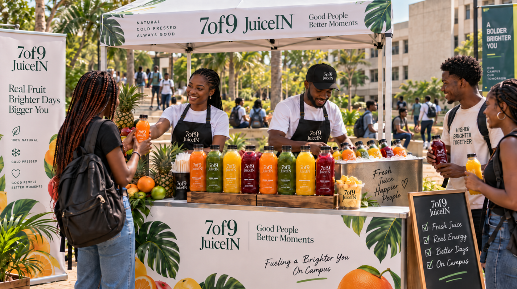 7of9 JuiceIN event and Pop-Up service in Port Harcourt